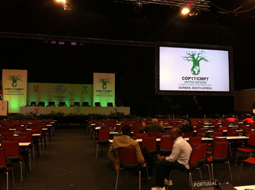 The negotiation halls, where it all happens. Talks are now over at the COP17 United Nations climate conference in Durban, South Africa.