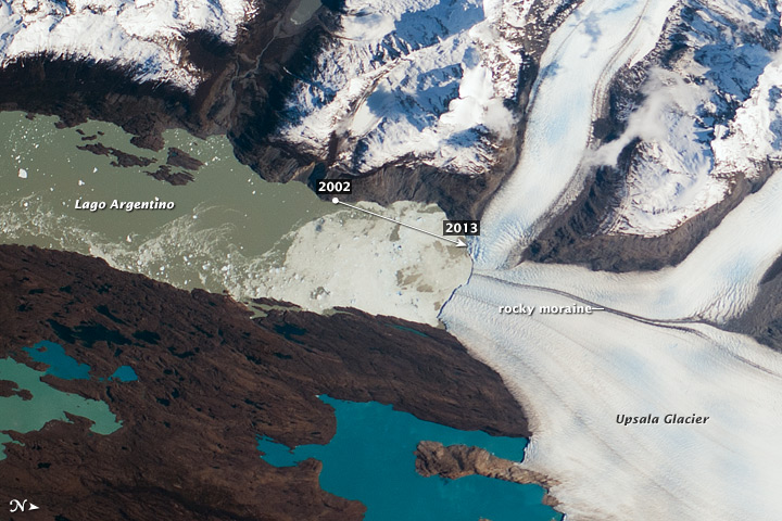 Upsala Glacier retreat