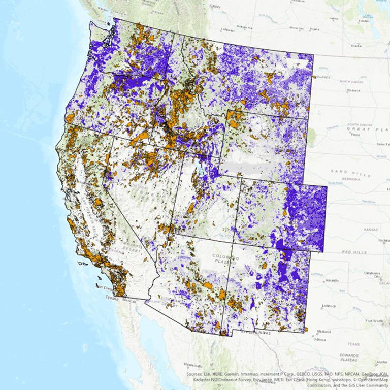 percentage of burned western lands