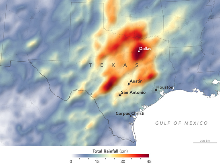 second wettest texas october