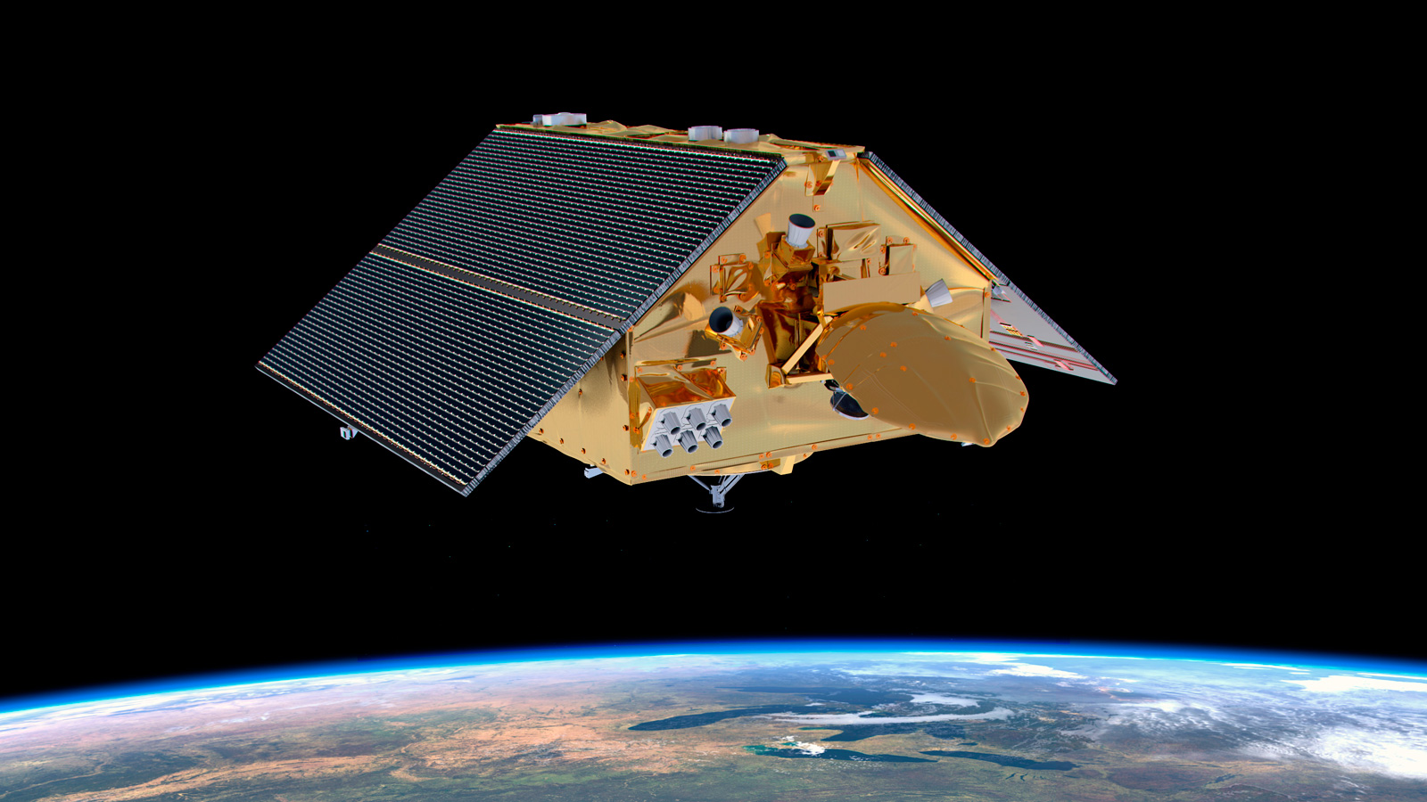 Artist depiction of Sentinel satellite