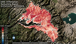 Tuolumne River Basin snowpack