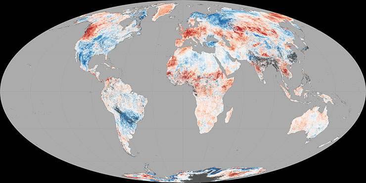 Global heat map