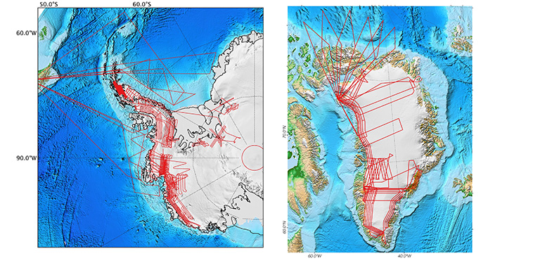 Operation IceBridge planned flight